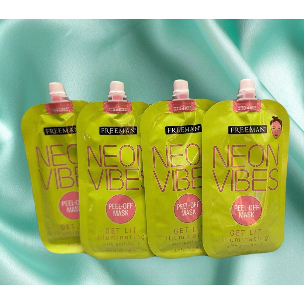 Freeman Neon Vibes PeelFreeman Neon Vibes Peel-Off Mask with Goji Berry (4 Pack)